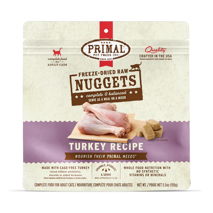 Primal Freeze Turkey Cat Formula