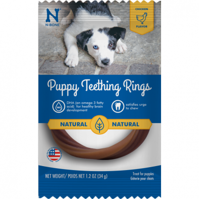 N-Bone Puppy Teething Ring Chicken NPIC Pet
