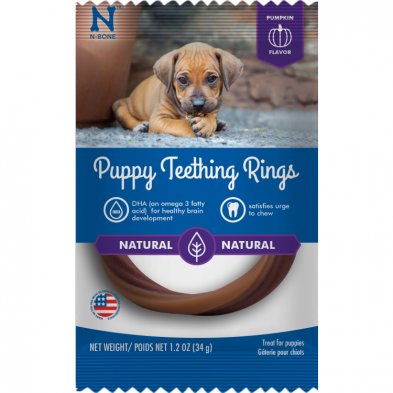 N-Bone Puppy Teething Ring Pumpkin NPIC Pet