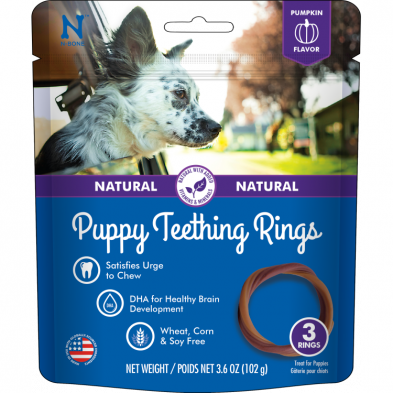 N-Bone Puppy Teething Ring Pumpkin NPIC Pet