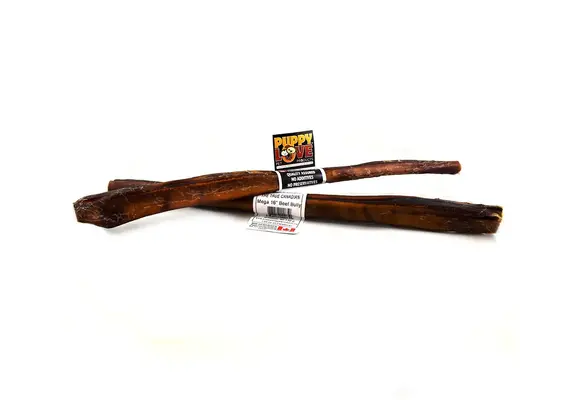Puppy Love Beef Mega Bully Stick 10" Puppy Love