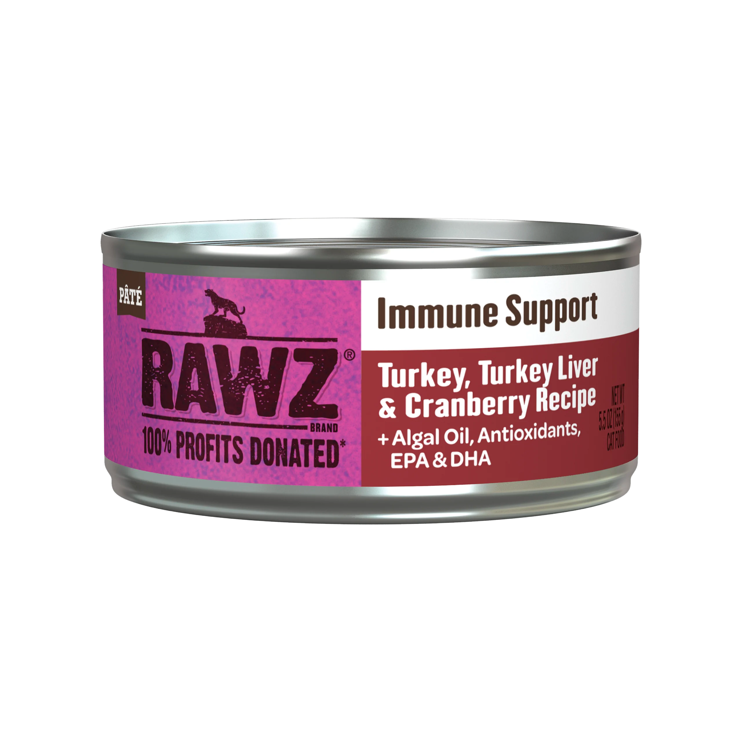 Rawz Immune Support Turkey, Turkey Liver & Cranberry Cat Food Rawz