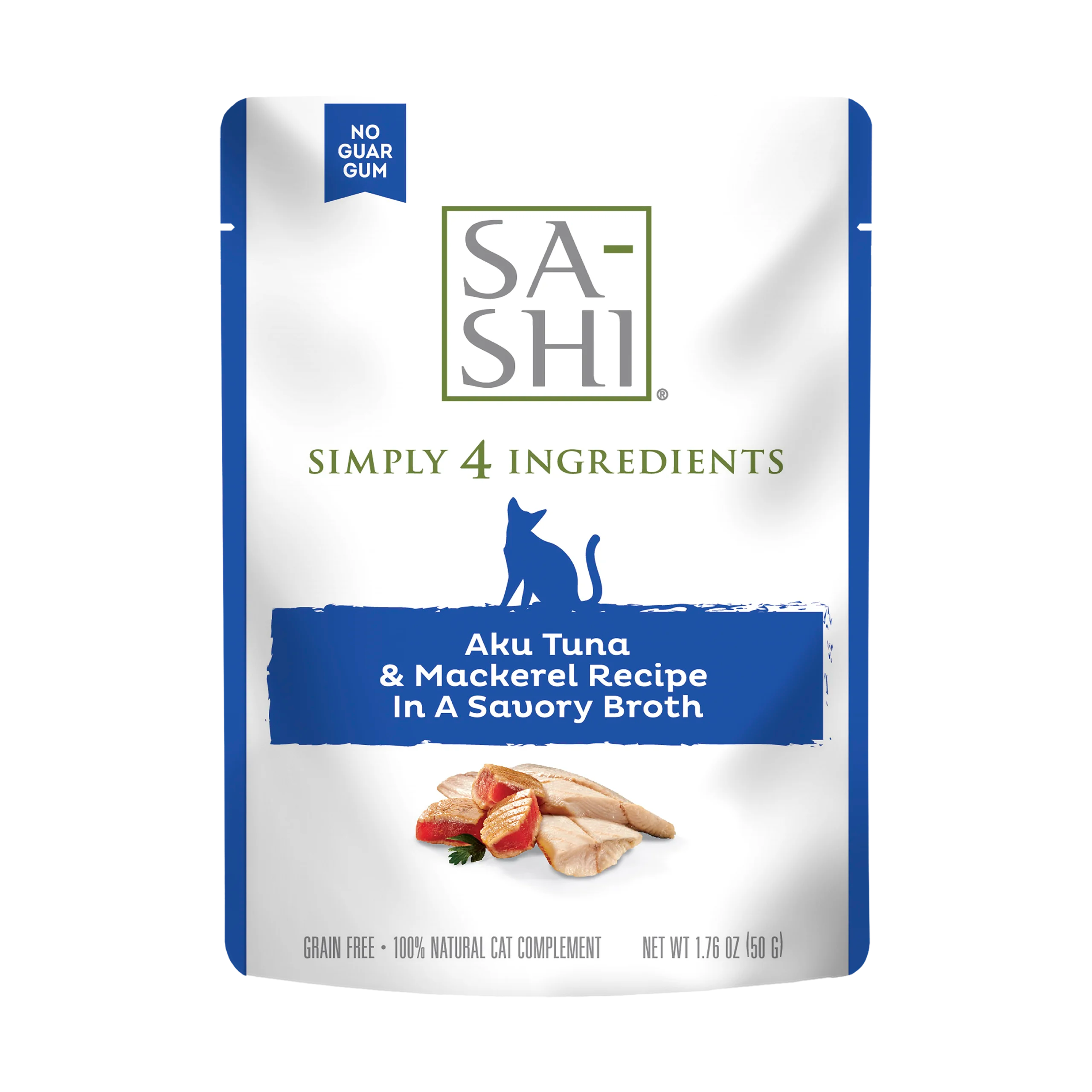 Rawz Sa-Shi Aku Tuna & Mackerel Cat Food Recipe in Savory Broth Rawz