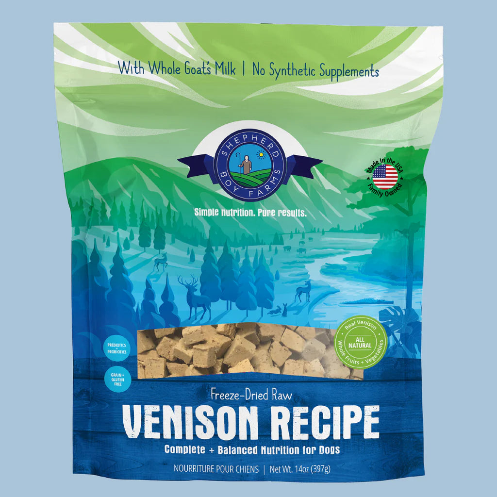 Shepherd Boy Farms' Freeze Dried Venison - Dog Formula Shepherd Boy