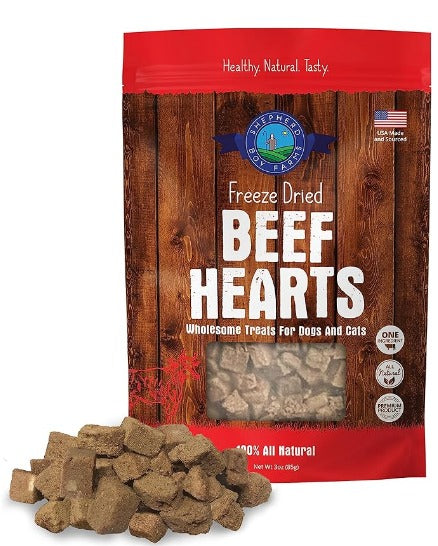 Shepherd Boy FREEZE-DRIED BEEF HEARTS