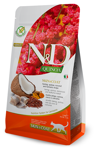 Farmina N&D Quinoa Functional Feline Cat Food - Skin & Coat Herring Farmina