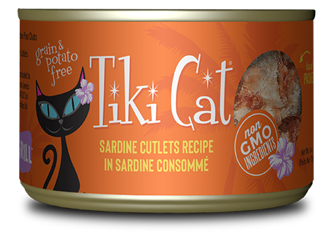 Tiki Cat Tahitian Grill Sardine Cutlets in Sardine Consomme Tiki Cat