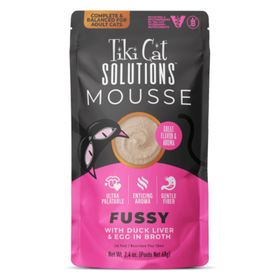 Tiki Cat Solutions Mousse Fussy with Duck Liver & Egg Recipe in Broth Tiki Cat