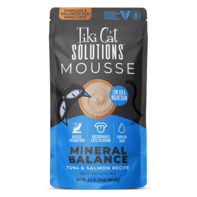 Tiki Cat Solutions Mousse Mineral Balance Tuna & Salmon Recipe Tiki Cat
