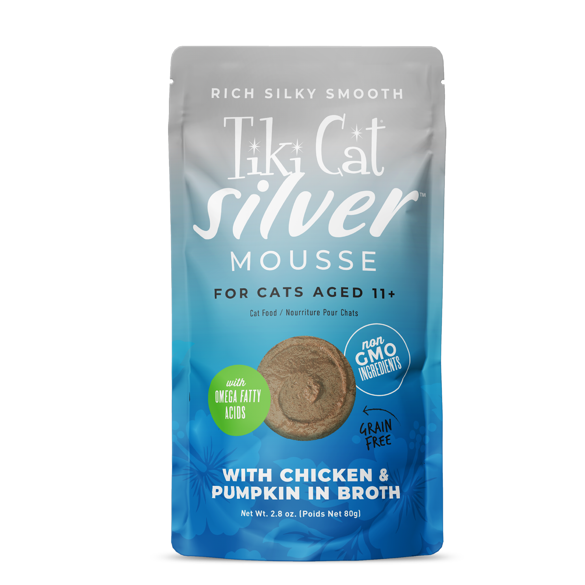 Tiki Cat Mouse Silver Senior Chicken & Pumpkin in Broth Tiki Cat