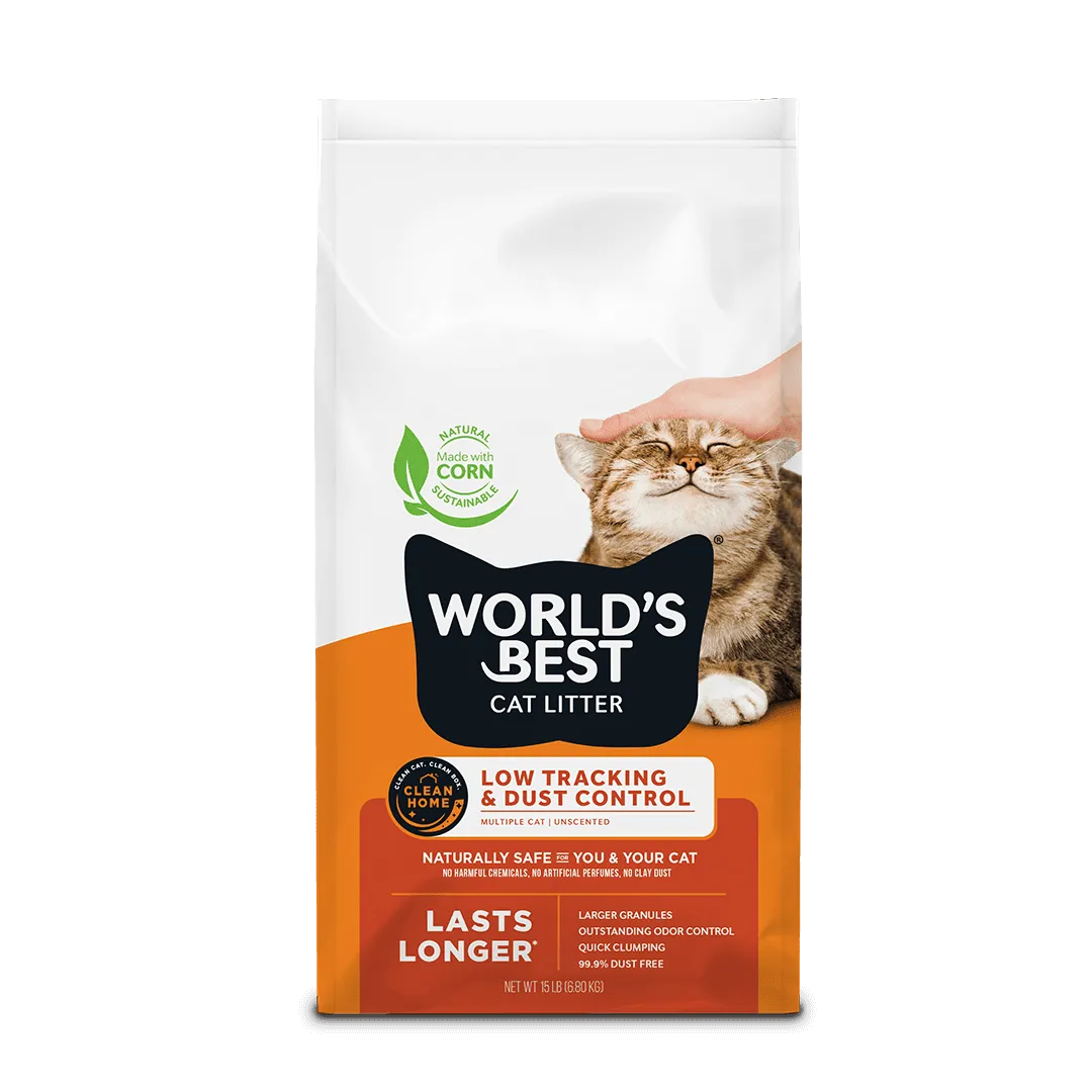 World's Best Low Tracking & Dust Control Cat Litter Worlds Best