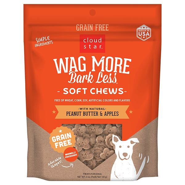 Cloud Star Wag More Bark Less Grain Free Peanut Butter & Apples Cloud Star