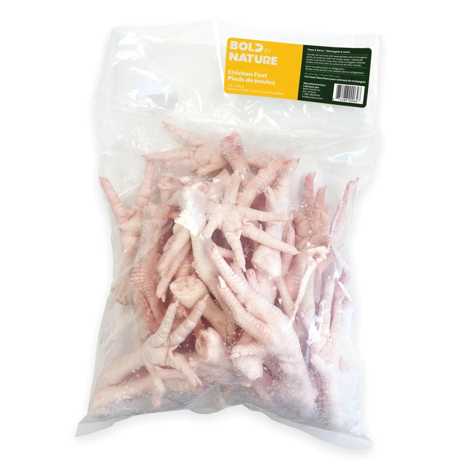 Bold By Nature Raw Chicken Feet 2 LB