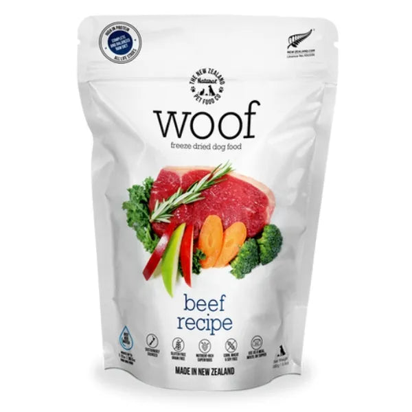 The NZ Natural Pet Food Co. Woof Freeze Dried Dog Food - Beef