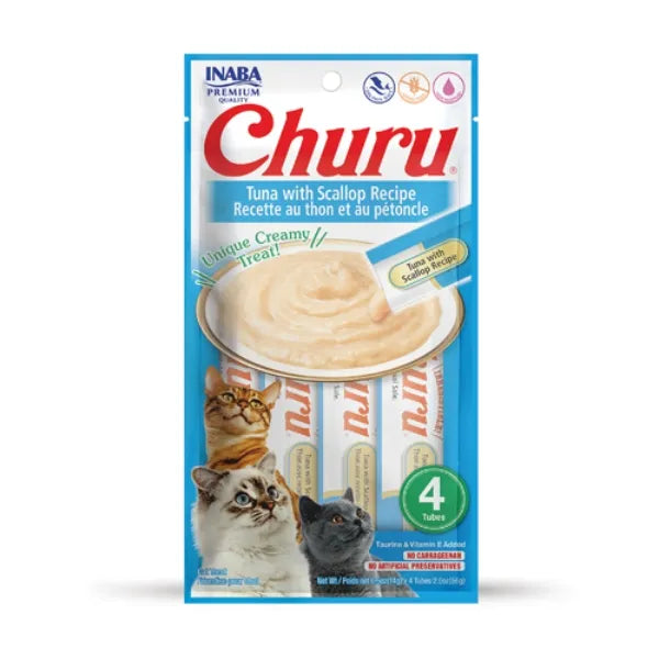 Inaba CIAO Churu Purées - Tuna with Scallop Recipe