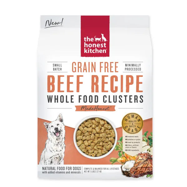 The Honest Kitchen Whole Food Clusters for Dogs - Grain Free Beef