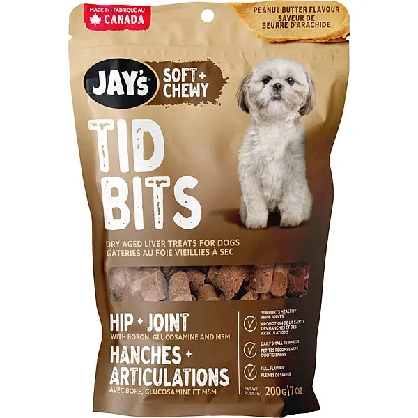 Jay's Tid Bits Hip & Joint Dog Treats - Peanut Butter