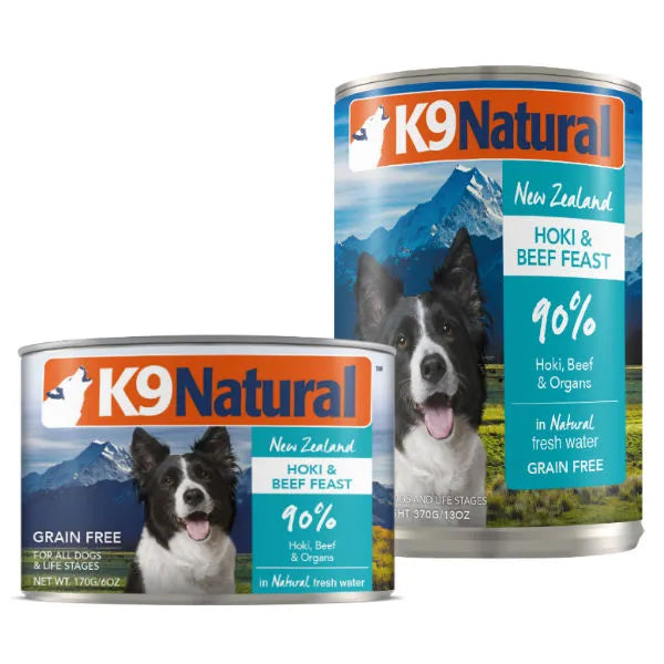 K9 Natural Hoki & Beef Feast Canned Dog Food