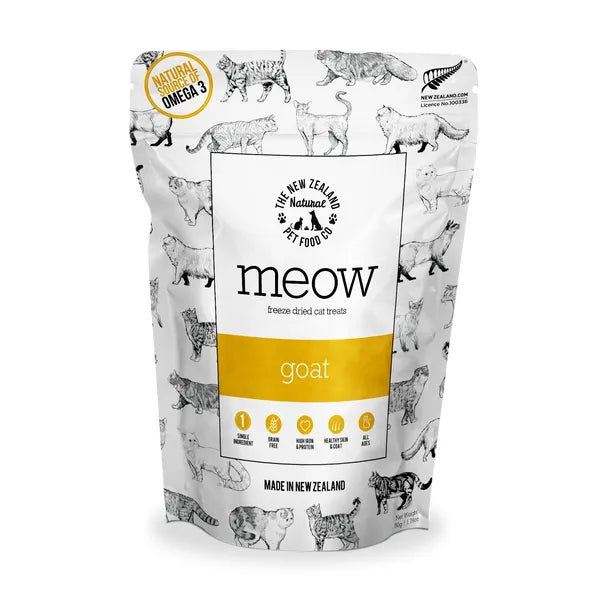 The NZ Natural Pet Food Co. Meow Freeze Dried Cat Treats - Goat