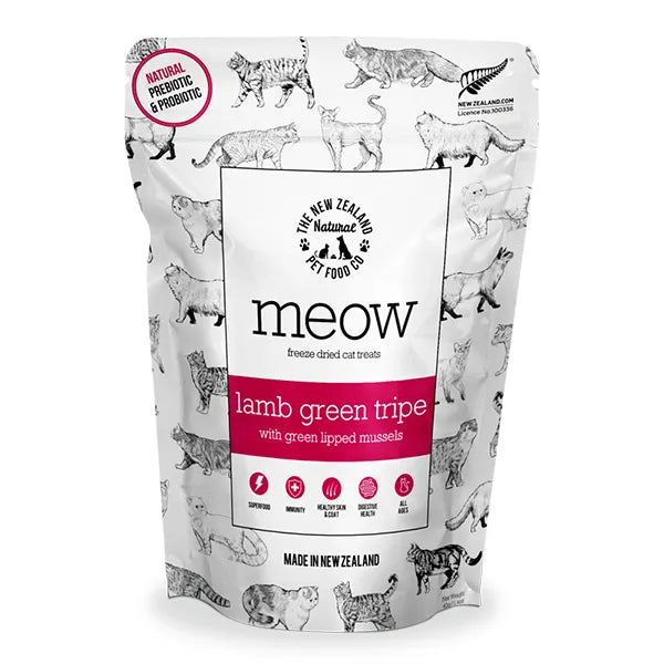 The NZ Natural Pet Food Co. Meow Freeze Dried Cat Treats - Lamb Green Tripe With Green Lipped Mussel