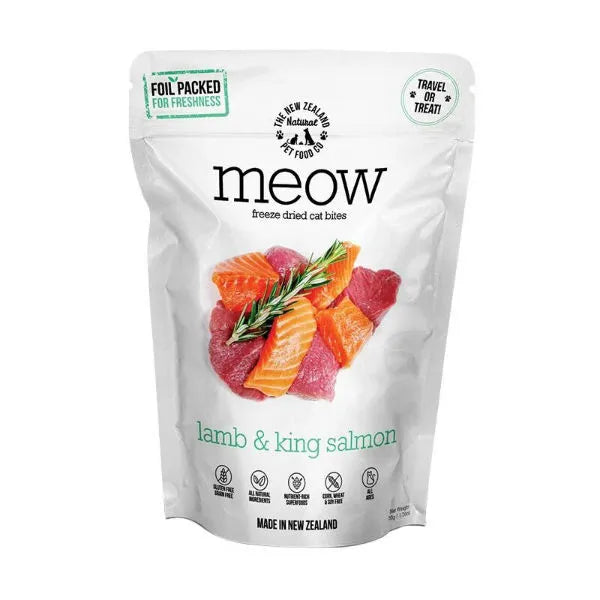 The NZ Natural Pet Food Co. Meow Freeze Dried Cat Treats - Lamb & King Salmon