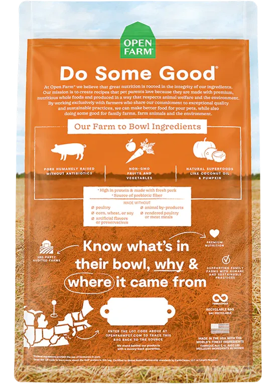 Open Farm Farmers Market Pork and Root Vegetable Tail Blazers