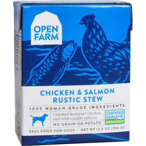 Open Farm Wet Dog Food - Chicken & Salmon Rustic Stew