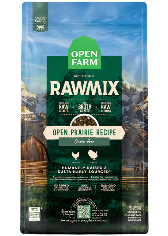 Open Farm Open Prairie Grain-Free RawMix for Cats