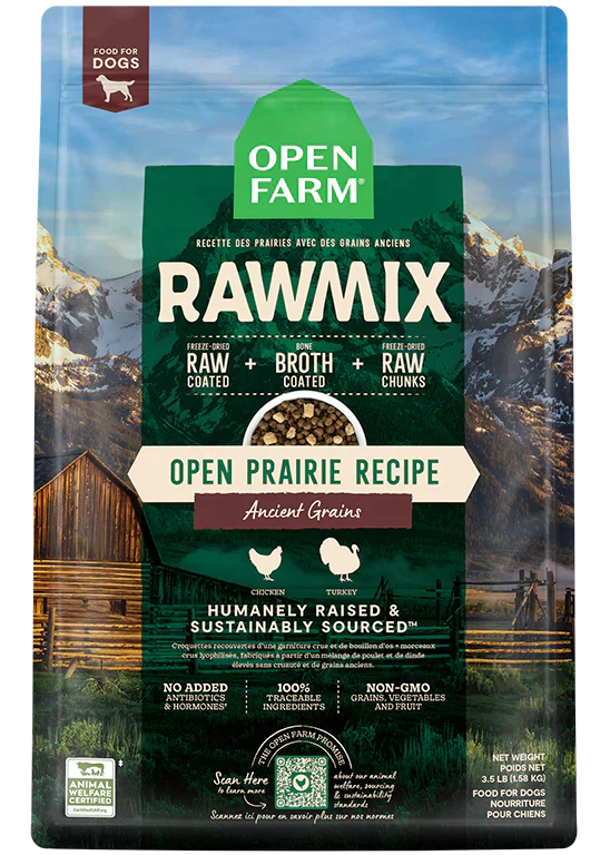 Open Farm, Open Prairie Ancient Grains RawMix for Dogs