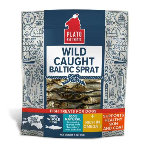 Plato Wild Caught Baltic Sprat Dog Treats