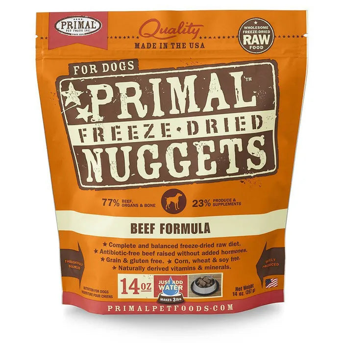 Primal Canine Freeze-Dried Nuggets - Beef Formula