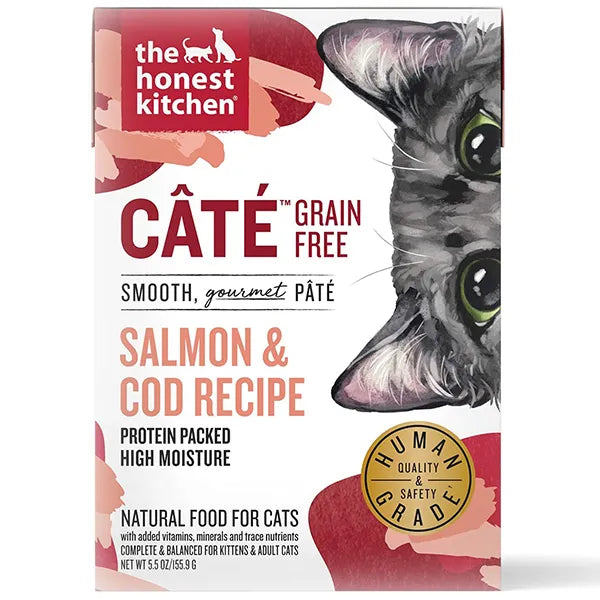 The Honest Kitchen Câté Cat Wet Food - Grain Free Salmon & Cod Pâté