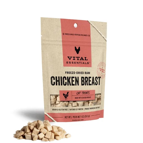 Vital Essentials Freeze-Dried Raw Cat Treats - Chicken Breast