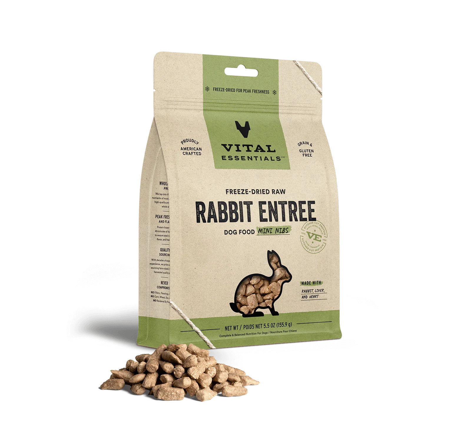 Vital Essentials FREEZE-DRIED RAW RABBIT ENTREE – Tail Blazers Red Deer